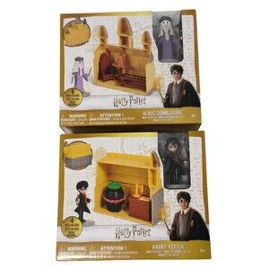 Harry Potter Sealed Mini Playset Bundle Harry Potter & Albus Dumbledore NIB
